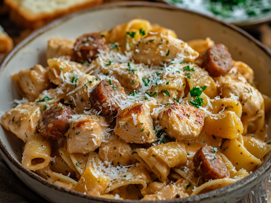 chicken and sausage pasta