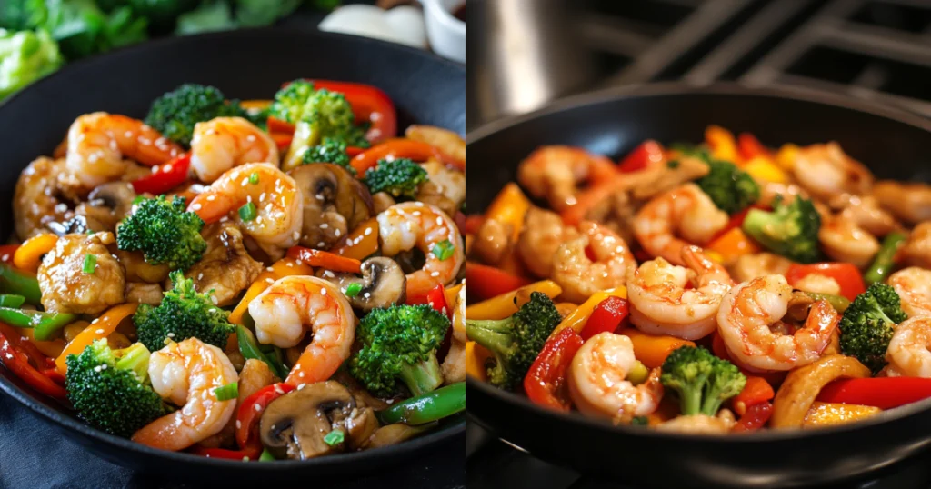 chicken and shrimp stir fry